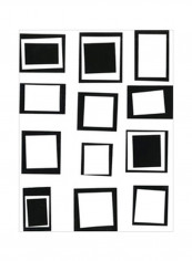 Prestige VII Wall Poster Black/White 60x75x3.5centimeter