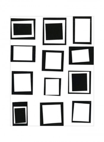 Prestige VII Wall Poster Black/White 60x75x3.5centimeter