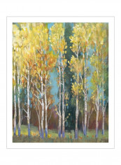 Aspen Grove I Wall Poster Yellow/Green/Blue 80x85 3.5centimeter