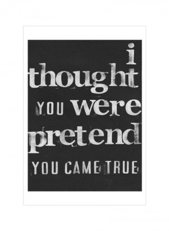 Friendship IV Wall Poster Black/White 75x80x3.5centimeter