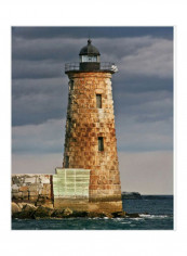 Lighthouse Views V Poster Blue/Beige/Black 80x85x3.5centimeter