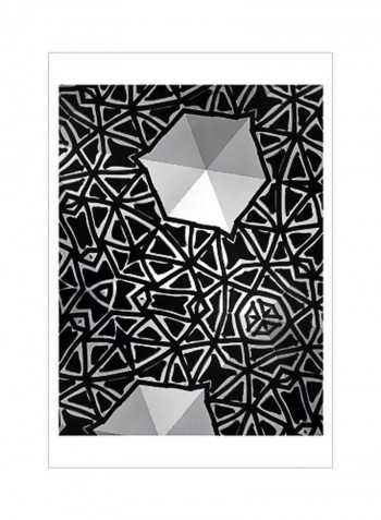 Buckminster II Wall Poster Black/White/Grey 75x80x3.5centimeter