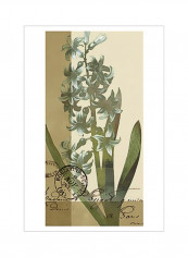 French Blue IV Wall Poster Beige/Blue/Green 60x80x3.5centimeter