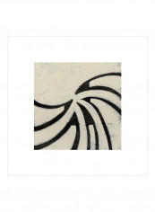 Hieroglyph XII Wall Poster White/Black/Beige 65x65x3.5centimeter