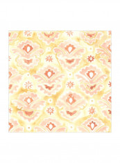 Bohemian Textile V Wall Poster Gold/Brown/Pink 80x80x3.5centimeter