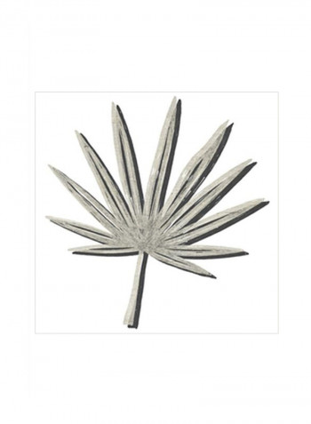 Cut Paper Palms II Poster Grey/Black 75x75x3.5centimeter