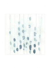 Cut Paper Palms V Poster Grey/Black 75x75x3.5centimeter