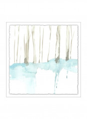 Snow Line II Poster White/Blue/Grey 75x75x3.5centimeter