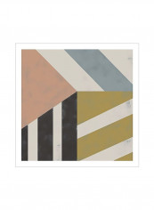 Stride II Poster Black/White/Blue 80 x80 x3.5centimeter