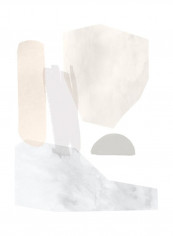 Sweet Simplicity I Poster Grey/Beige 80x85x3.5centimeter