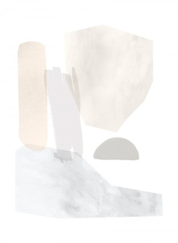 Sweet Simplicity I Poster Grey/Beige 80x85x3.5centimeter