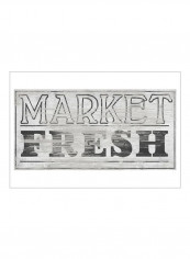Vintage Farmhouse Sign III Poster Black/White/Grey 80x60x3.5centimeter