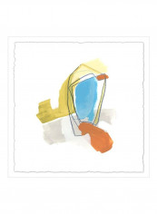 Allegro III Wall Poster Blue/Yellow/Grey 75x75x3.5centimeter