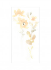 Corsage III Poster Peach/White 75x90x3.5centimeter