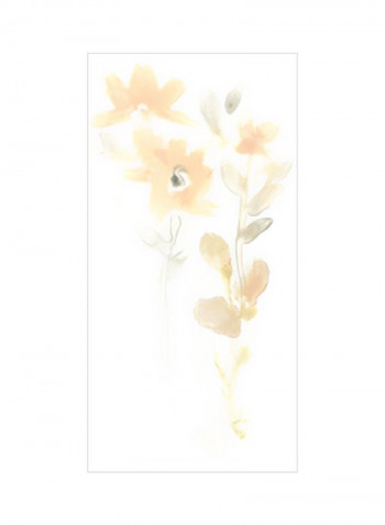 Corsage III Poster Peach/White 75x90x3.5centimeter