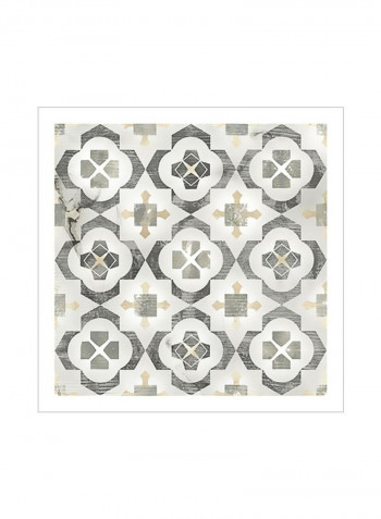 Marble Tile Design I Poster Neutral 80 x80 x3.5centimeter