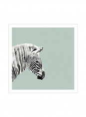 Pop Safari I Poster Green/White/Blue 80 x80 x3.5centimeter
