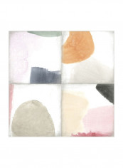 Pastel Tile I Wall Poster Multicolour 80x80x3.5centimeter