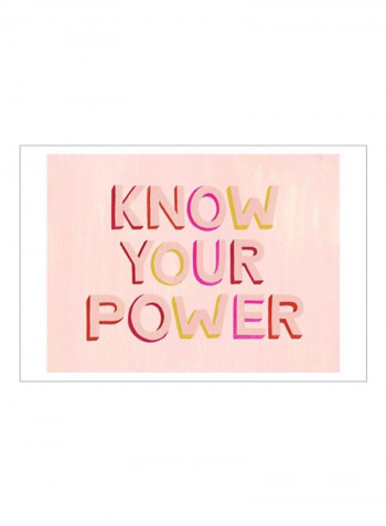 You are Powerful II Poster Pink/Purple/Red 80x75x3.5centimeter