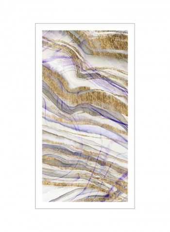 Amethyst And Gold II Wall Poster Brown/Purple/White 75x90x3.5centimeter