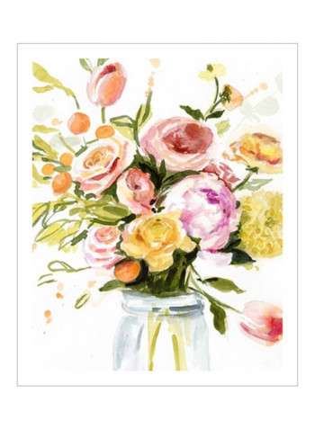 Loose Arrangement I Wall Poster Pink/Blue/Yellow 80x85 3.5centimeter