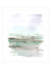 Frost Horizon I Wall Poster White/Green/Purple 80x85x3.5centimeter