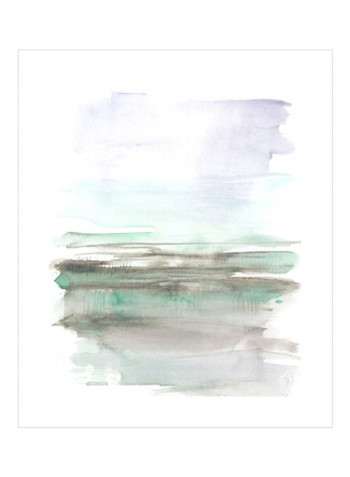 Frost Horizon I Wall Poster White/Green/Purple 80x85x3.5centimeter