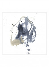 Off Center I Wall Poster White/Black/Beige 80x80x3.76centimeter