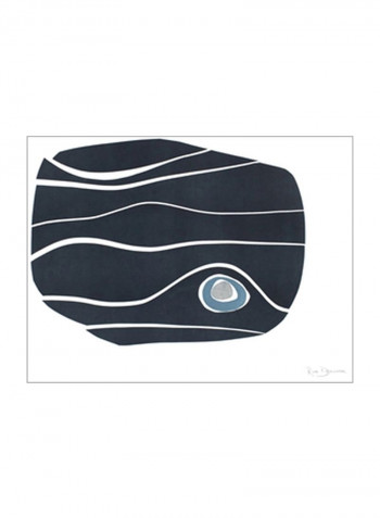 River Stones III Poster Neutral 80x75x3.5centimeter