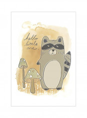 Woodland Whimsy IV Poster Brown/Beige/Green 75x80x3.5centimeter