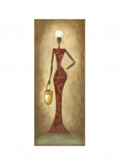 Dignity Wall Poster Red/Beige/Gold 45x80x3.5centimeter