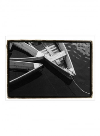 Dockside 3 Poster Black/White 95x65x3.5centimeter