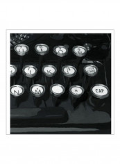 Graphic Type I Wall Poster Black/Silver/White 75x75x3.5centimeter
