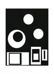 Prestige VI Wall Poster Black/White 60x75x3.5centimeter