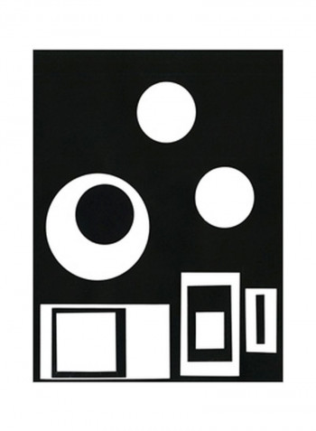 Prestige VI Wall Poster Black/White 60x75x3.5centimeter