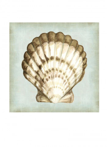 Sea Dream Shells III Poster Sea Green/Brown/White 80x75x3.5centimeter