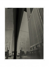 Skyrise View I Wall Poster Black/White 75x80x3.5centimeter