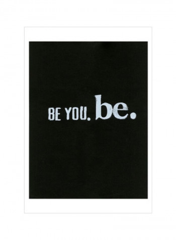 Be Beautiful III Wall Poster Black/White 75x80x3.5centimeter