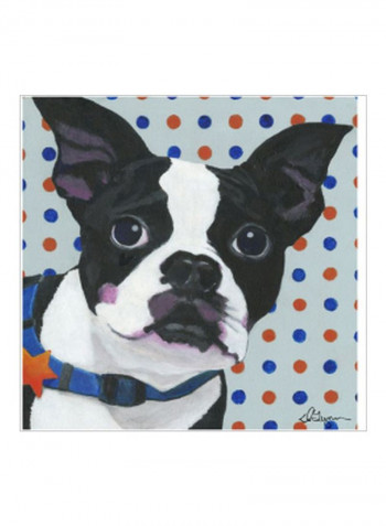 Dlynns Dogs - Diesel Poster Grey/White/Black 75x75x3.5centimeter