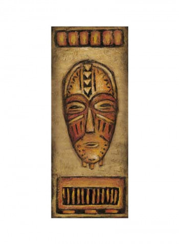 Swahili I Wall Poster Brown/Black/Red 45x80x3.5centimeter