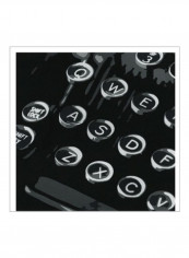 Graphic Type III Wall Poster Black/White 75x75x3.5centimeter