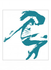 In Motion IX Wall Poster Blue 75x75x3.5centimeter