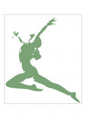In Motion VII Wall Poster Green 75x75x3.5centimeter
