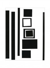 Prestige I Wall Poster Black/White 60x75x3.5centimeter