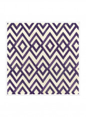 Retro Blockprint IV Posters Beige/Purple 80x80x3.5centimeter