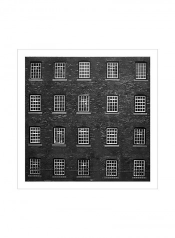 Rustic Details I Poster Black/White 80x80x3.5centimeter