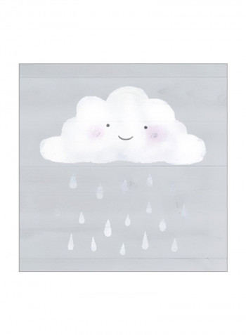 Sweet Dreams II Wall Poster Grey/White 75x75x3.5centimeter