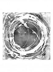 Three-Sixty I Poster Black/White 80x80x3.5centimeter
