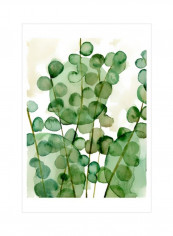 Zanzibar Gem II Wall Poster Green/White 75x80x3.5centimeter
