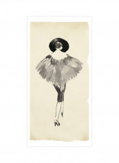 Fashion Glimpse III Poster Black/Beige 75x90x3.5centimeter